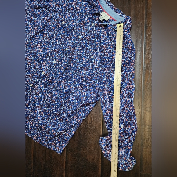 St Johns Bay Womens Floral Button Up Collared Top - Picture 4 of 10